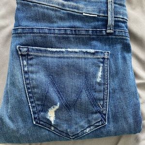 Mother “Looker” jeans, distressed
